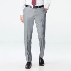 Indochino Highbridge Grey 100% Wool Zip Fly Formal Dress Pants EUC Size Waist 33